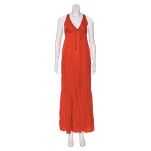 Diane Von Furstenberg red maxi dress